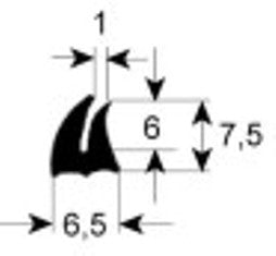 guarnizione forno profilo 1540 con. al metro