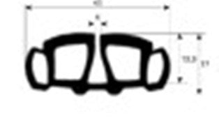 guarnizione forno profilo 1840 perimetro 2000mm con. 1