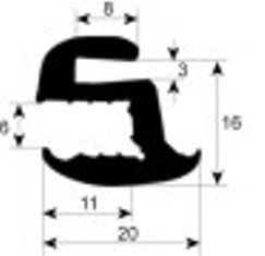 guarnizione forno profilo 1875 perimetro 1500mm con. 1