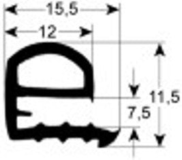 guarnizione forno profilo 1860 lar. 635mm l 1275mm con. 1 dimensione esterna