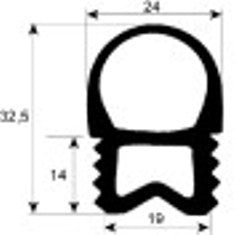 guarnizione forno profilo 2448 lar. 710mm l 1470mm dimensione esterna con. 1