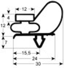 guarnizione per frigoriferi profilo 9743 lar. 450mm l 720mm misura innesto porte cella 500l