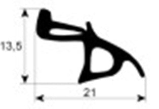 guarnizione forno profilo 2920 l 1400mm con. 1