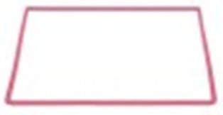 guarnizione forno lar. 640mm l 360mm dimensione esterna