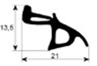 guarnizione forno profilo 2920 l 1410mm con. 1