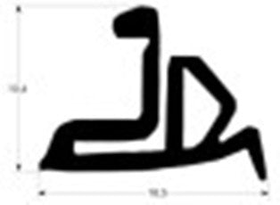 guarnizione forno profilo 2925 l 1600mm con. 1