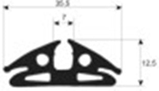 guarnizione forno profilo 1830 l 1500mm con. 1