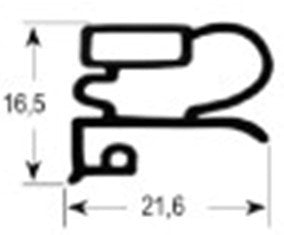 guarnizione per frigoriferi profilo 9030 lar. 420mm l 630mm dimensione esterna