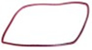 guarnizione forno lar. 320mm h 260mm con 4 ganci di fissaggio