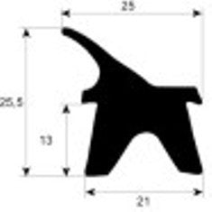 guarnizione forno profilo 2402 lar. 385mm l 425mm dimensione esterna con. 1