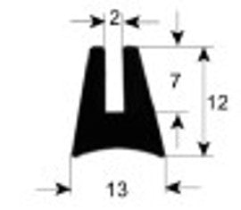 guarnizione vetro profilo 1630 l 1800mm con. 1