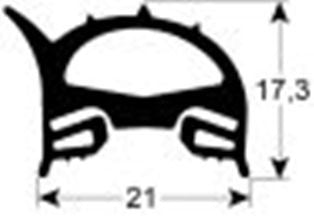 guarnizione forno profilo 2510 lar. 640mm l 770mm dimensione esterna con. 1