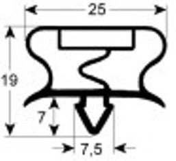guarnizione per frigoriferi profilo 9195 lar. 562mm l 718mm misura innesto