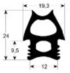 guarnizione forno profilo 2780 lar. 690mm l 860mm dimensione esterna con. 1