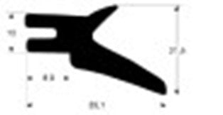 guarnizione pentola profilo 3030 l 1130mm lar. 655mm