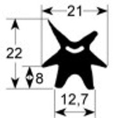 guarnizione forno profilo 2405 lar. 470mm l 670mm dimensione esterna con. 1