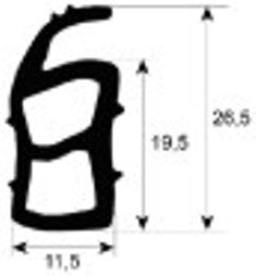 guarnizione forno profilo 2276 con. al metro