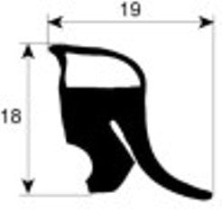 guarnizione forno profilo 2921 l 1600mm con. 1