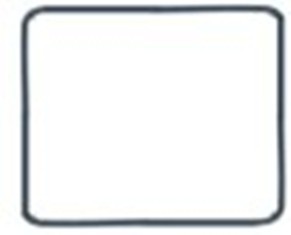 guarnizione per porta lar. 290mm con 8 ganci di fissaggio l 360mm