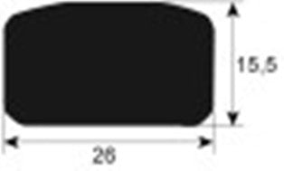 guarnizione pentola profilo 3010 l 1000mm