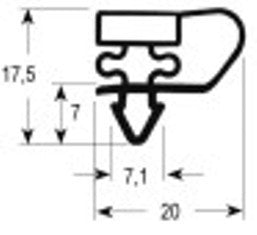 guarnizione per frigoriferi profilo 9153 lar. 345mm l 473mm misura innesto