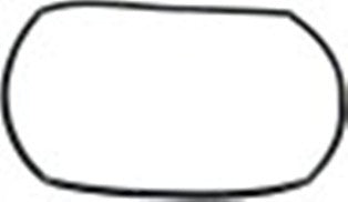 guarnizione forno lar. 330mm con 8 ganci di fissaggio l 430mm