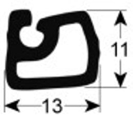 guarnizione per cella profilo 9976 con. 25m nero