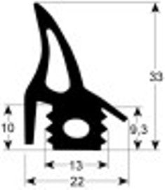 guarnizione per porta profilo 2690 l 2920mm