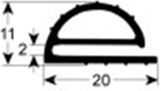 guarnizione per frigoriferi profilo 9059 l 25000mm