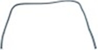 guarnizione per porta lar. 640mm h 610mm a 3 lati con gancio di fissaggio