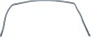 guarnizione per porta lar. 670mm h 520mm a 3 lati con gancio di fissaggio