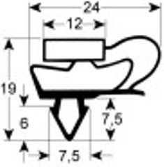 guarnizione per frigoriferi profilo  lar. 400mm l 590mm adattabile a öztiryakiler
