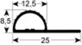 guarnizione per frigoriferi profilo 9247 l 25000mm