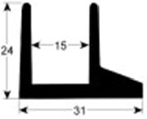 guarnizione per frigoriferi profilo 9908 l 25000mm