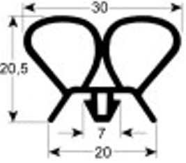 guarnizione per frigoriferi profilo 9938 l 25000mm