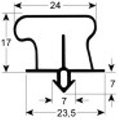 guarnizione per cella profilo 9920 conf. 4m grigio