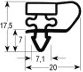 guarnizione per frigoriferi profilo 9153 lar. 430mm l 800mm misura innesto