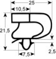 guarnizione per frigoriferi profilo 9041 misura innesto lar. 460mm l 592mm