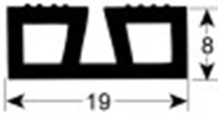 guarnizione per cella profilo 9902 con. 25m bianco