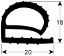 guarnizione per cella profilo 9160 con. 25m bianco