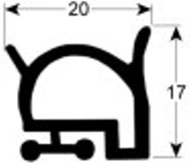 guarnizione per cella profilo 9974 con. 25m bianco