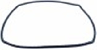 guarnizione per porta l 505mm lar. 405mm 4 lati con gancio di fissaggio