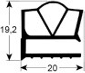 guarnizione per frigoriferi profilo 9189 l 2500mm