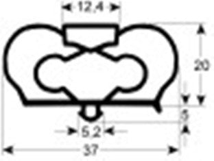 guarnizione per frigoriferi profilo 9798 l 2500mm