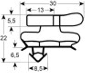 guarnizione per frigoriferi profilo 9505 l 2500mm