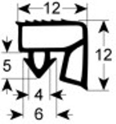 guarnizione per cella profilo 9957 conf. 6m pvc nero