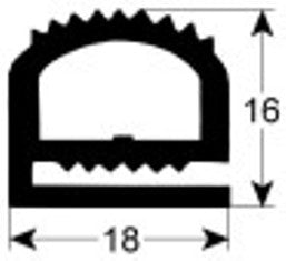 guarnizione per frigoriferi profilo 9170 lar. 630mm l 1233mm dimensione esterna
