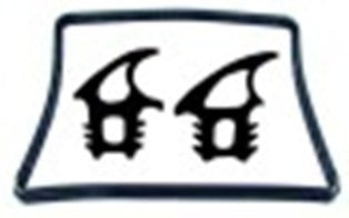 guarnizione per porta profilo 2770/2771 h 440mm lar. 670mm misura innesto externo conf. 1