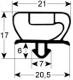 guarnizione per cella profilo 9235 lar. 750mm l 1910mm misura innesto