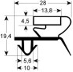 guarnizione per frigoriferi profilo 9044 l 2500mm